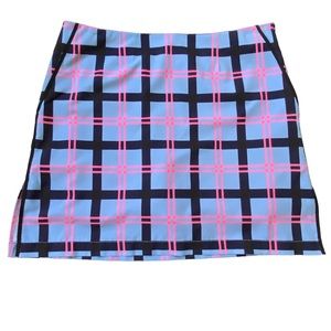 Golftini Hopscotch Women's Golf Skort Skirt Pink Blue Athletic Wear Sz 4